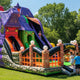 24' Halloween Double Lane Slide by Happy Jump