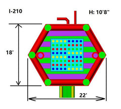 11'H OctoDome 5-n-1 by MoonWalk USA