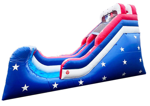 16 Foot Patriotic Inflatable Slide
