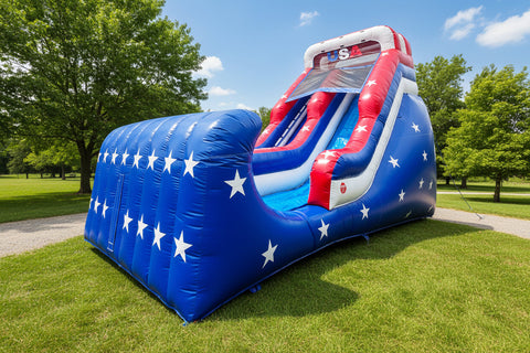 16 Foot Patriotic Inflatable Slide