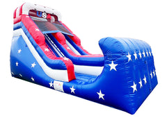 16 Foot Patriotic Inflatable Slide
