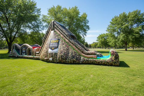 Extreme Rush Commercial Inflatable Obstacle Course (Camo) - IG5240-1CC