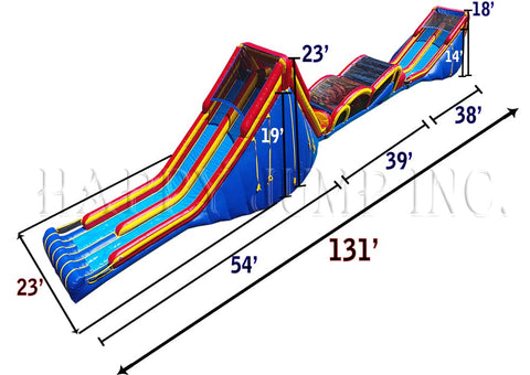 Hercules Challenge Commercial Inflatable Obstacle Course (Halloween) - IG5249-H