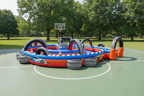 Turbo 1000 Race Track | Commercial Inflatable Interactive Game - IG5455