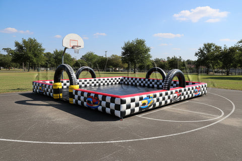 Bumper Car Blitz Inflatable Race Track | Commercial Inflatable Interactive Game - IG5460
