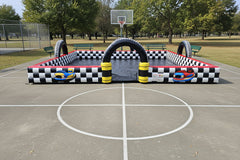 Bumper Car Blitz Inflatable Race Track | Commercial Inflatable Interactive Game - IG5460
