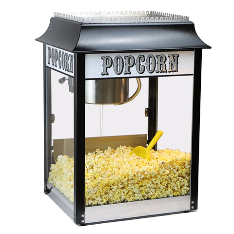 1911 8 Ounce Black & Chrome Popcorn Machine