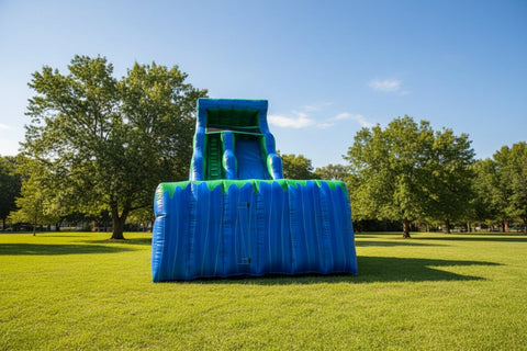 18 Foot Double Drop Wet Dry Marble Slide - WS4122-1MBG