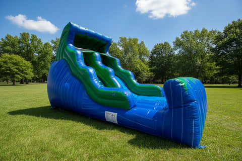 18 Foot Double Drop Wet Dry Marble Slide - WS4122-1MBG