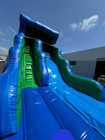 18 Foot Double Drop Wet Dry Marble Slide - WS4122-1MBG