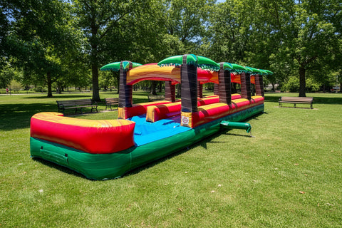 Hawaiian Double Lane Slip Slide with Pool - WS4313-R