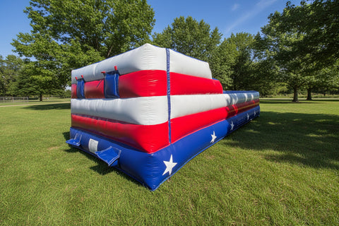 Inflatable Bungee Run Patriotic | Commercial Inflatable Interactive Game - IG5299