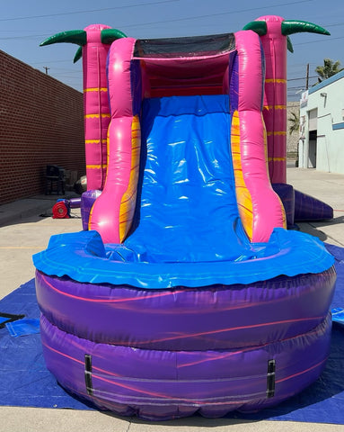 15'H 3 IN 1 Wet & Dry Flamingo Combo by Ultimate Jumpers