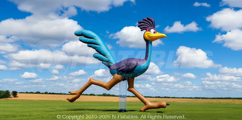 Inflatable Road Runner Mascot by Cutting Edge
