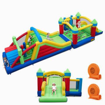 Inflatable Bounce House Blow up Jumping Bouncer with 750W Blowers