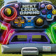 Next Level Gaming Jumper | Commercial Inflatable Bounce house 15x15 MN1163-15