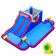 Inflatable Water Slide Park Giant Bounce House with Double Slides with 750W blower