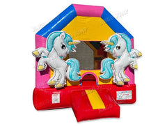 14'H Unicorn Fun House by Jingo Jump