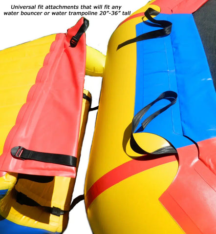 island Hopper Gator Monster Water Trampoline Slide Installation