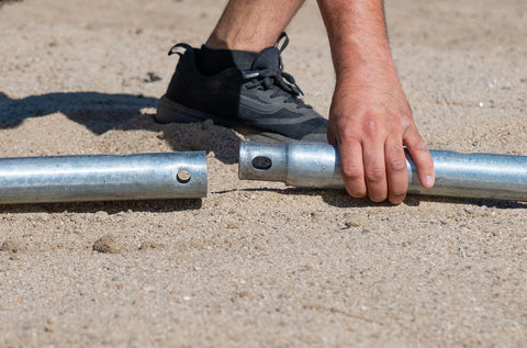 connecting island hopper trampoline frame