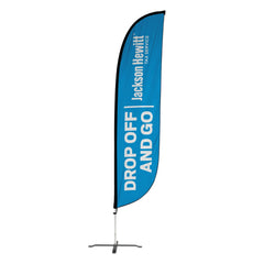 12ft Feather Flag - Jackson Hewitt - Drop Off Service
