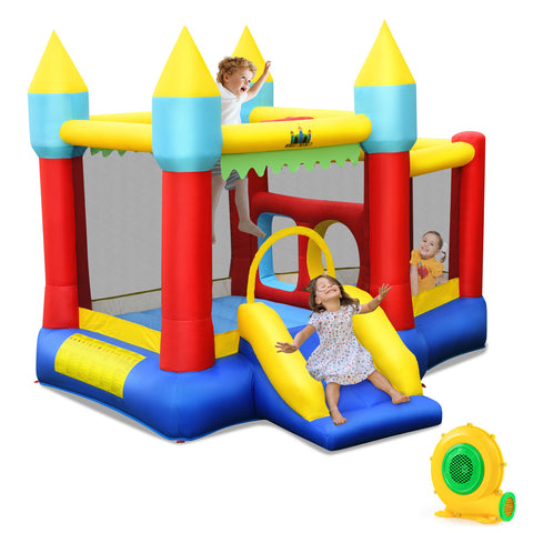 Kid's Inflatable Bouncer with Jumping Area and 480W Blower