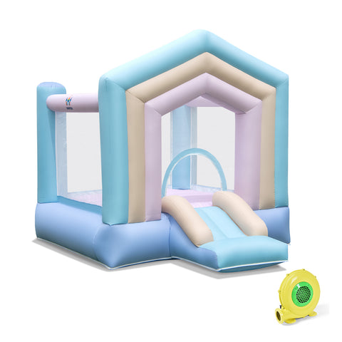 Inflatable Water Slide Castle Kids Bounce House with 480W Blower by Costway