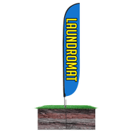 Laundromat Feather Flag