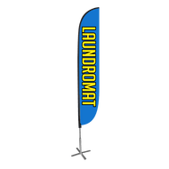 Laundromat Feather Flag