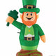 3.5' Gemmy Airblown Inflatable Leprechaun w/ Shamrock