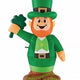 3.5' Gemmy Airblown Inflatable Leprechaun w/ Shamrock