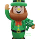 8'H Air Blown Inflatable St. Patrick's Day Leprechaun w/ Sign by Gemmy Inflatable