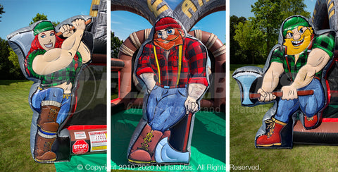 Inflatable Lumberjack Axe Throw™ (Double)