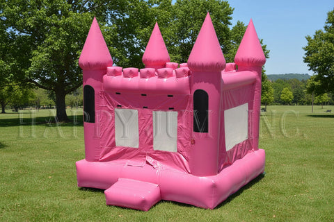 Buy Pink Castle Bounce House for Commercial Use