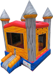 Marble Gray Castle Commercial Inflatable Bounce House - MN1110-1MG 11x11