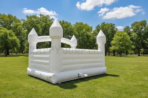 Elegant White Wedding Bounce House