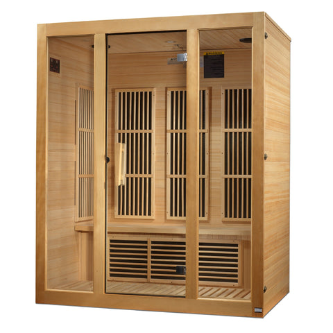Maxxus "Bellevue" 3 Person Low EMF FAR IR Sauna (MX-J306-01)