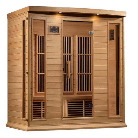 Maxxus 4 Person Near Zero EMF FAR IR Sauna (MX-K406-01-ZF HEM)
