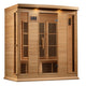 Maxxus 4-Person Low EMF (Under 8MG) FAR Infrared Sauna (Canadian Hemlock) by Dynamic Saunas Direct