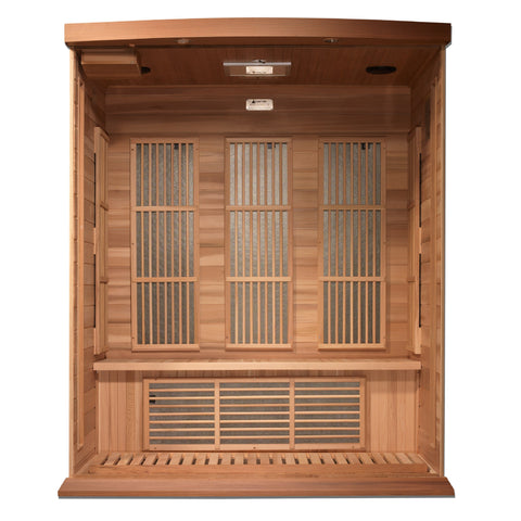 Maxxus "Montilemar" 3 Person Near Zero EMF FAR IR Sauna (MX-K306-01-ZF CED / MX-M306-01-ZF CED)