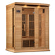 Maxxus 3-Person Low EMF (Under 8MG) FAR Infrared Sauna (Canadian Hemlock) by Dynamic Saunas Direct