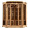 Image of Maxxus 3 Person Corner Low EMF FAR IR Sauna (MX-K356-01)