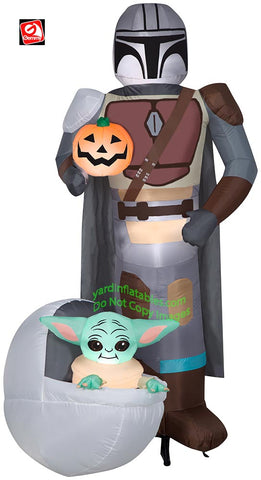 6.5' Star Wars The Mandalorian w/ The Child and Pumpkin