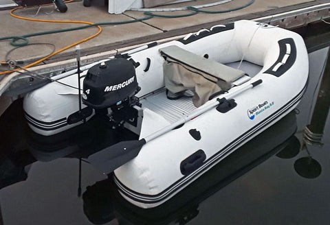 Manta Ray 8.8' Inflatable Fishing Boat | Aluminum Floor Dinghy