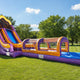 20'H Purple Bay with Slip & Slide Pool by Happy Jump