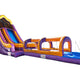 20'H Purple Bay with Slip & Slide Pool by Happy Jump