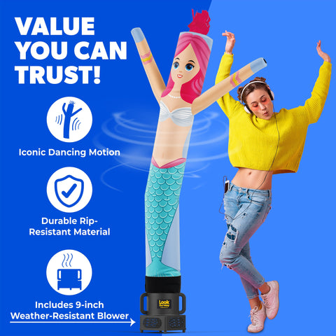 Mermaid Air Dancers® Inflatable Tube Man 6ft