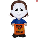 3.5' Gemmy Airblown Inflatable Halloween Michael Myers w/ Candy Treat Bag