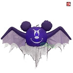 4 1/2' Gemmy Airblown Inflatable Disney Hanging Mickey Mouse as Bat