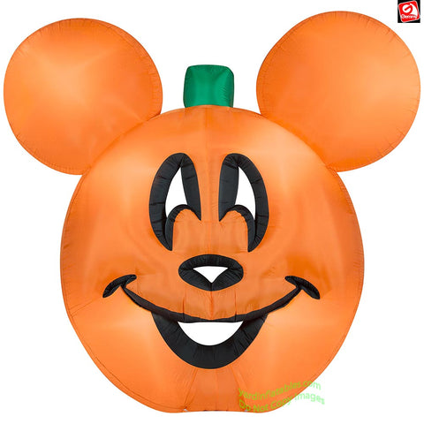 9 1/2' Gemmy Airblown Inflatable Halloween Disney Mickey Mouse Pumpkin Jack-O-Lantern